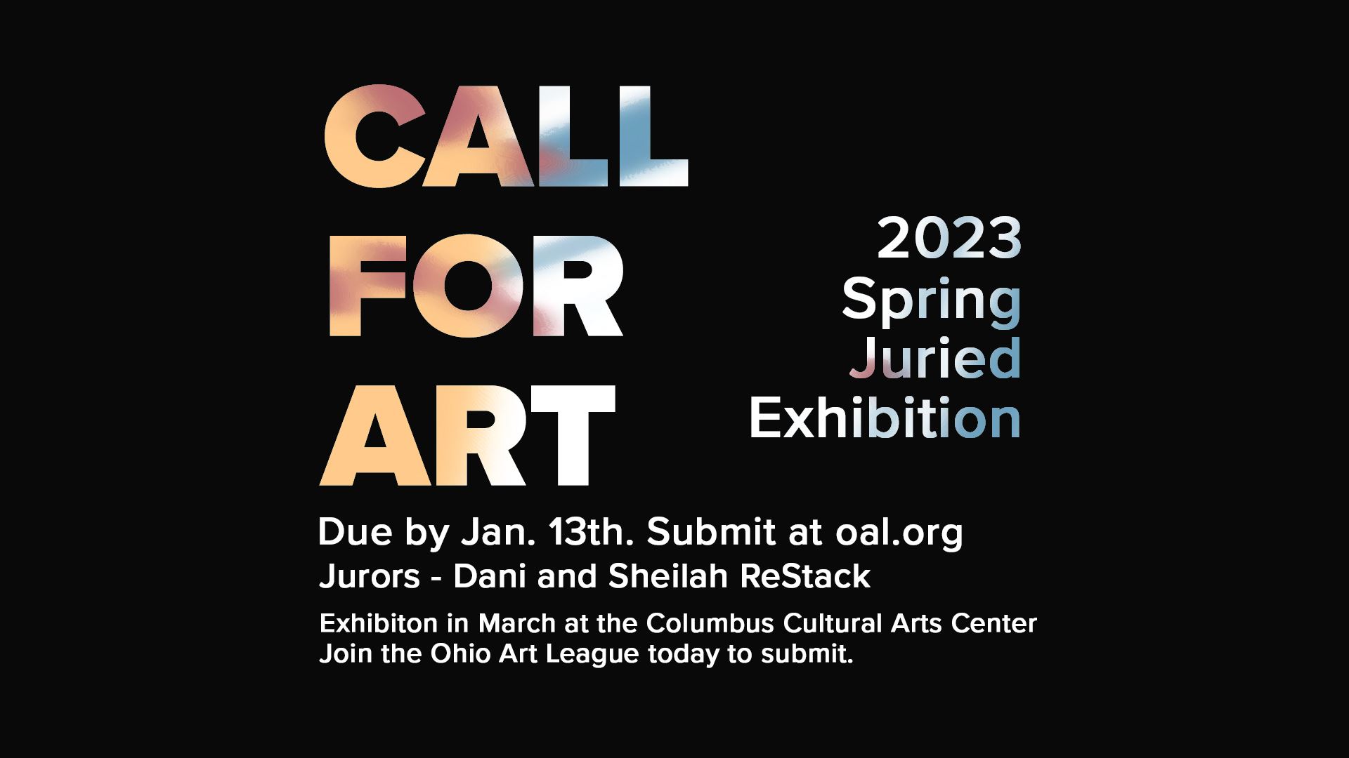 OAL Spring Juried Call for Art